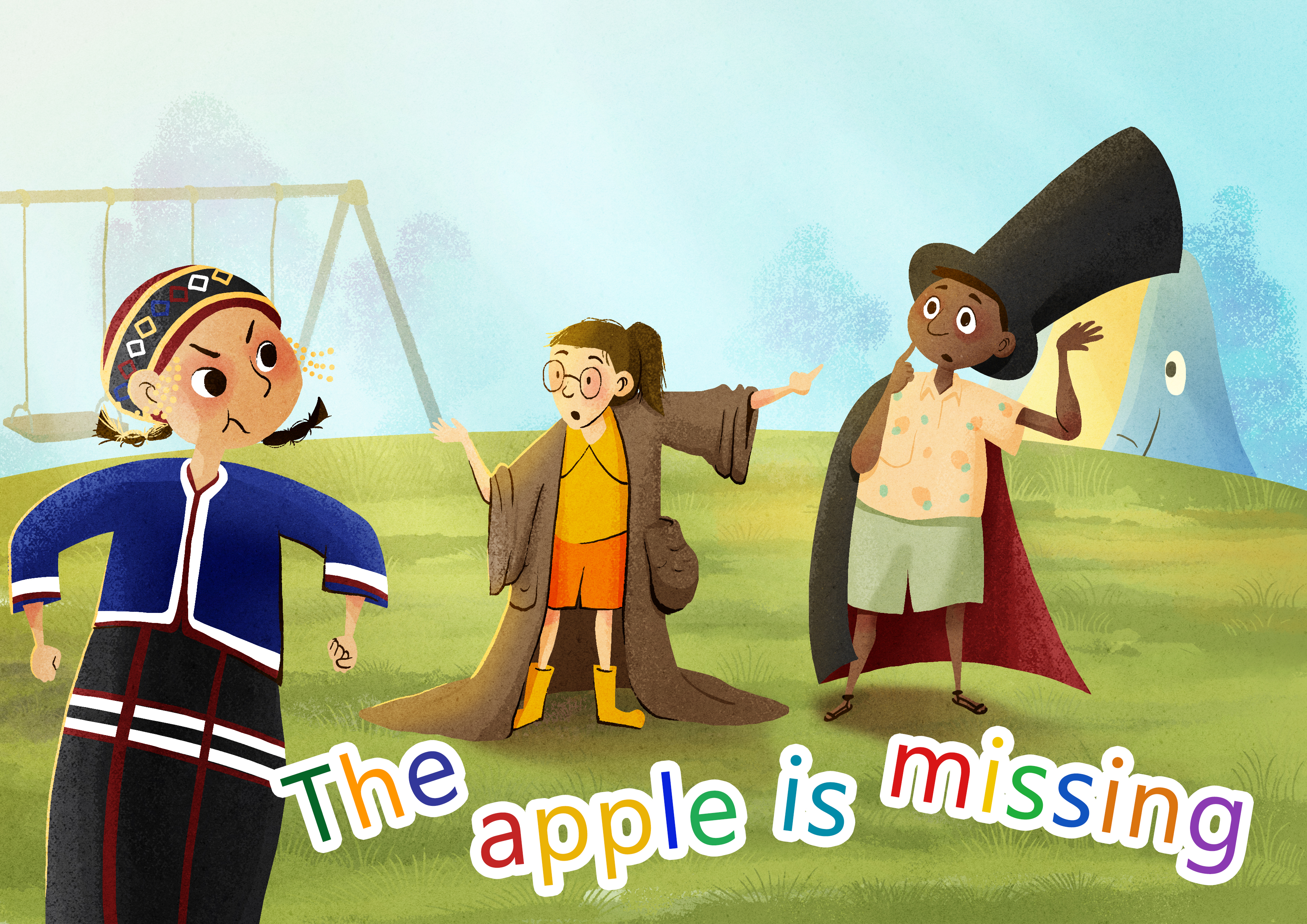 The apple is missing